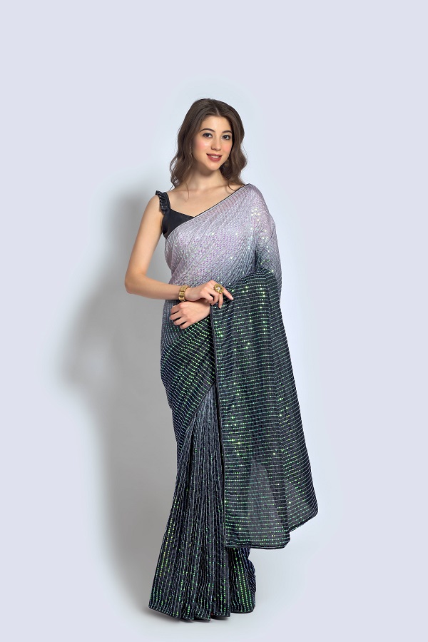 Padding 01 Fancy Stylish Party Wear Vichitra Silk Saree Collection